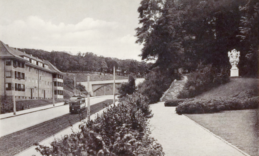 Die Linie 5 auf dem Weg zum Wilhelmplatz in Potsdam - ca. 1935 - (Sammlung Autor)