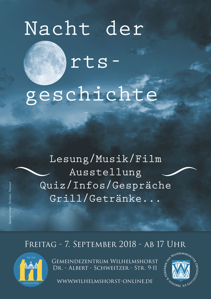 Plakat: Nacht der Ortsgeschichte 2018